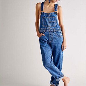 Free People We the Free Ziggy Denim Overalls Size M